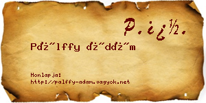Pálffy Ádám névjegykártya